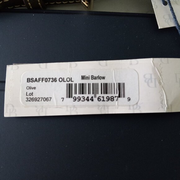 Dooney& Bourke Mini Barlow Saffiano in Olive color - Picture 7 of 8